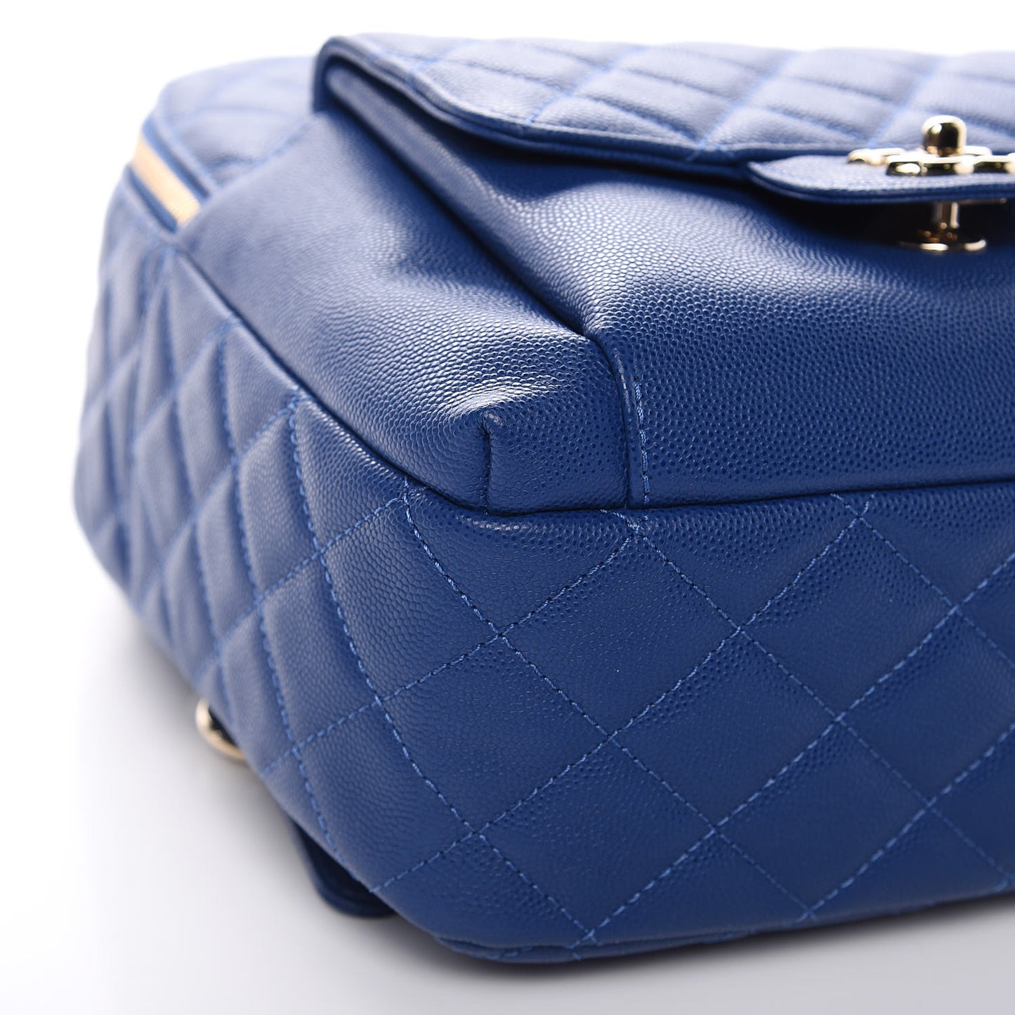 Caviar Quilted Large CC Day Backpack Blue