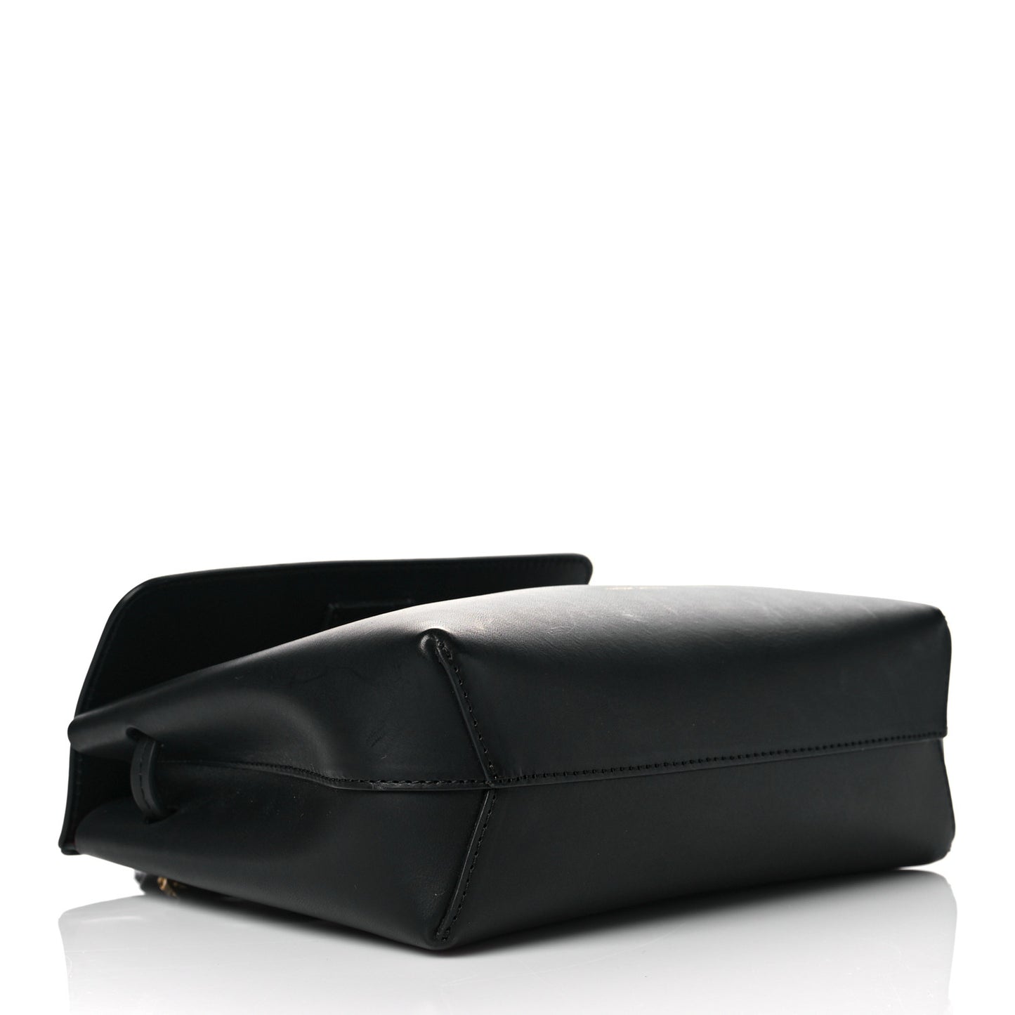 Calfskin Mini Mini Lady Bag Black Flamma