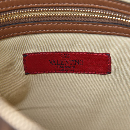 Valentino Garavani Calf Hair Leopard Print Rockstud Zip Wristlet Pouch Leopard 6 of 9