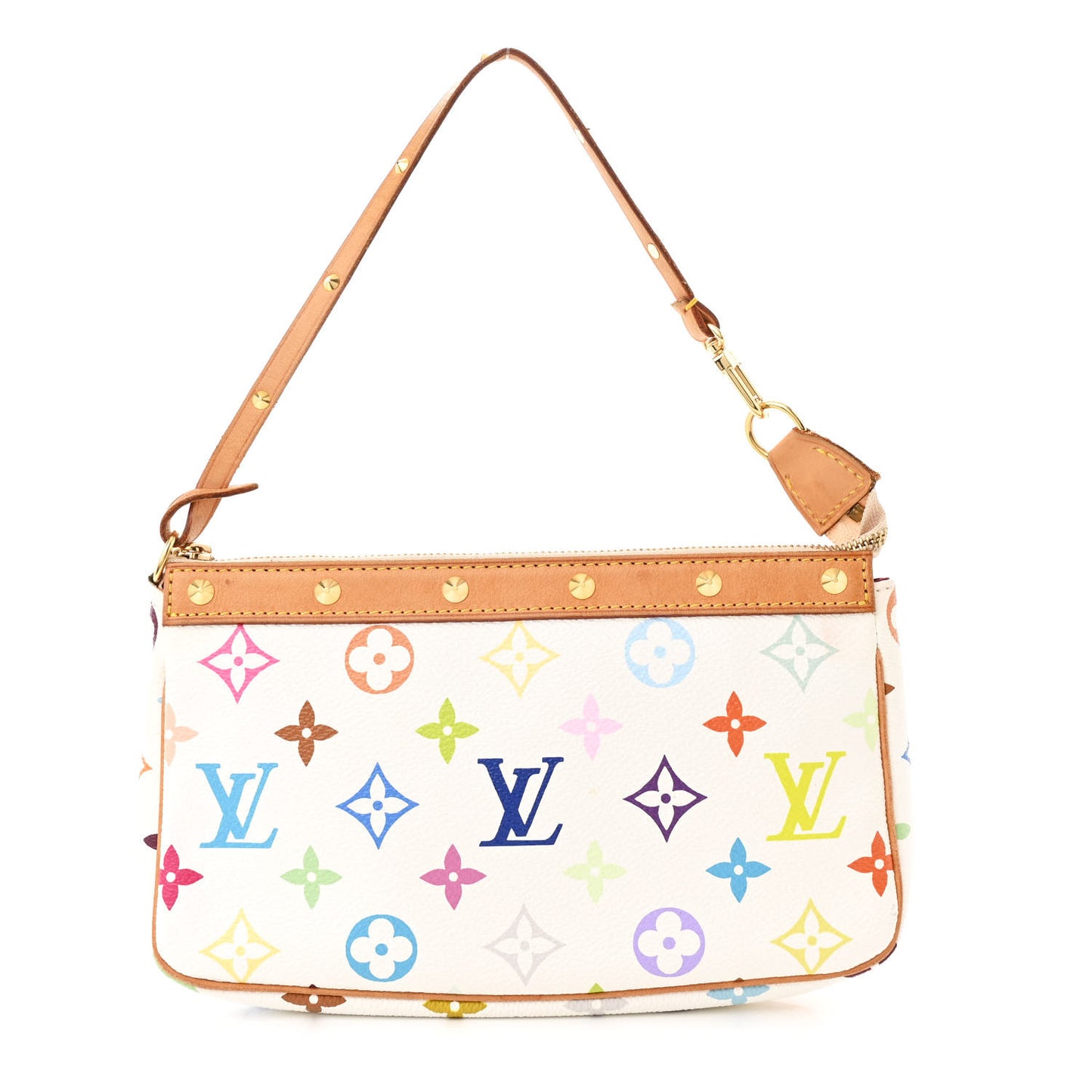 Monogram Multicolor Pochette Accessories White
