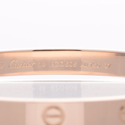 Cartier 18K Pink Gold LOVE Bracelet 18 5 of 13