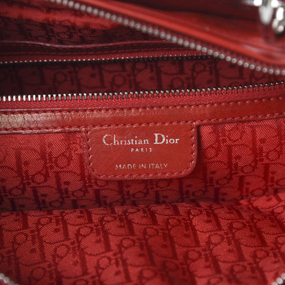 Christian Dior Lambskin Cannage Large Lady Dior Red 5 of 15
