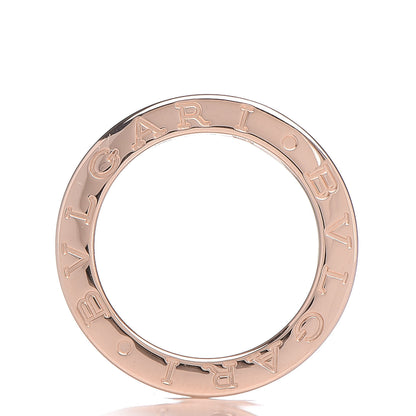 Bulgari 18K Rose Gold Diamond B.Zero1 One-Band Pave Ring 46 3.75 3 of 7