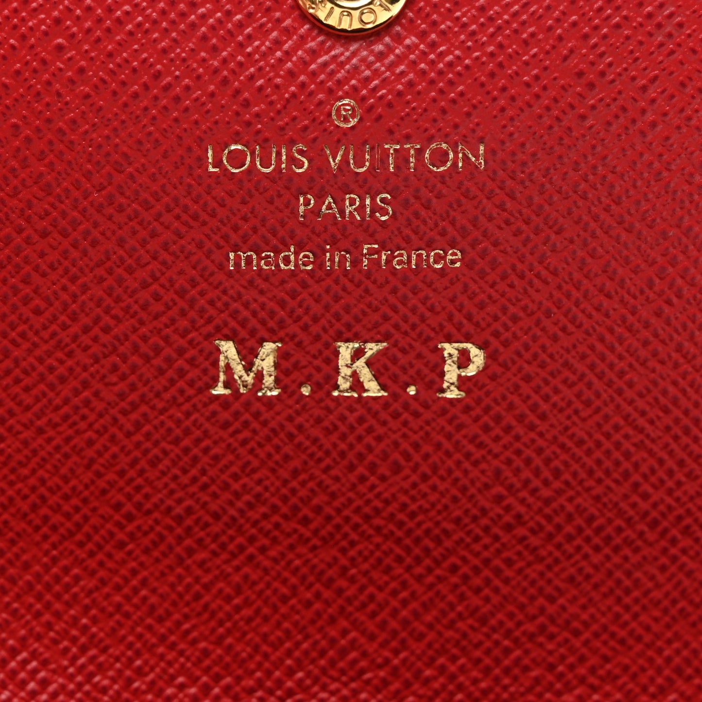 Damier Ebene Emilie Wallet Red