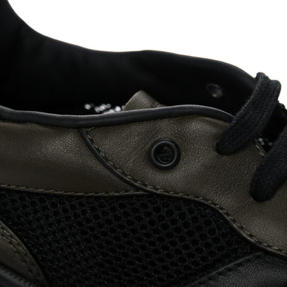 Bottega Veneta Calfskin Technical Mesh Speedster Sneakers 44 Black Khaki 9 of 13