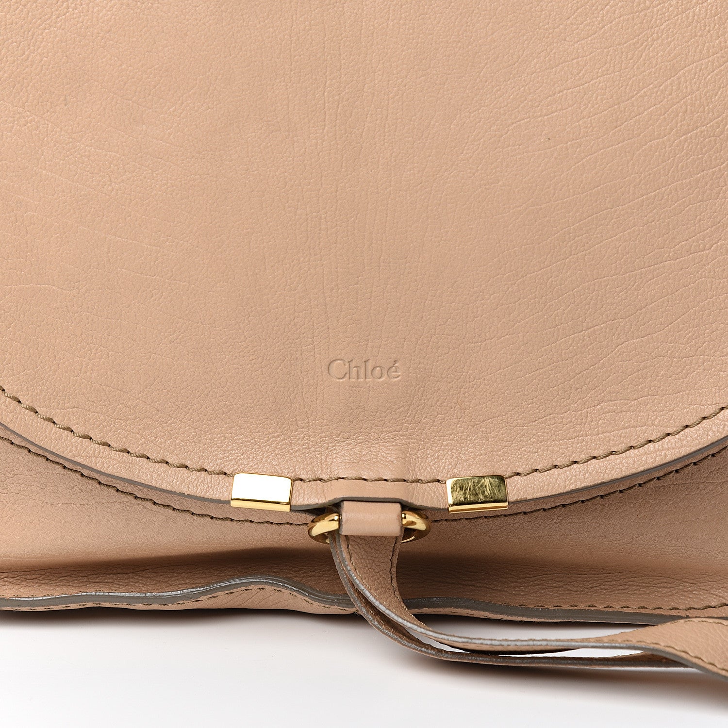 Chloe Calfskin Medium Marcie Nude Hobo Blondie Beige 9 of 10