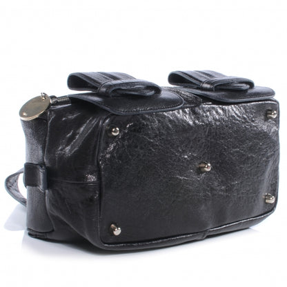 Chloe Leather Saskia Zip Top Tote Black 4 of 9