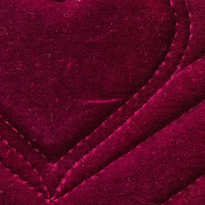 Gucci Velvet Matelasse Mini GG Marmont Shoulder Bag Fuchsia Violet Cyclamen 13 of 14