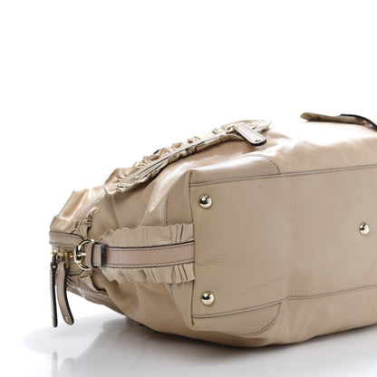 Gucci Calfskin Ruffle Medium Sabrina Boston Tote Nude 5 of 15