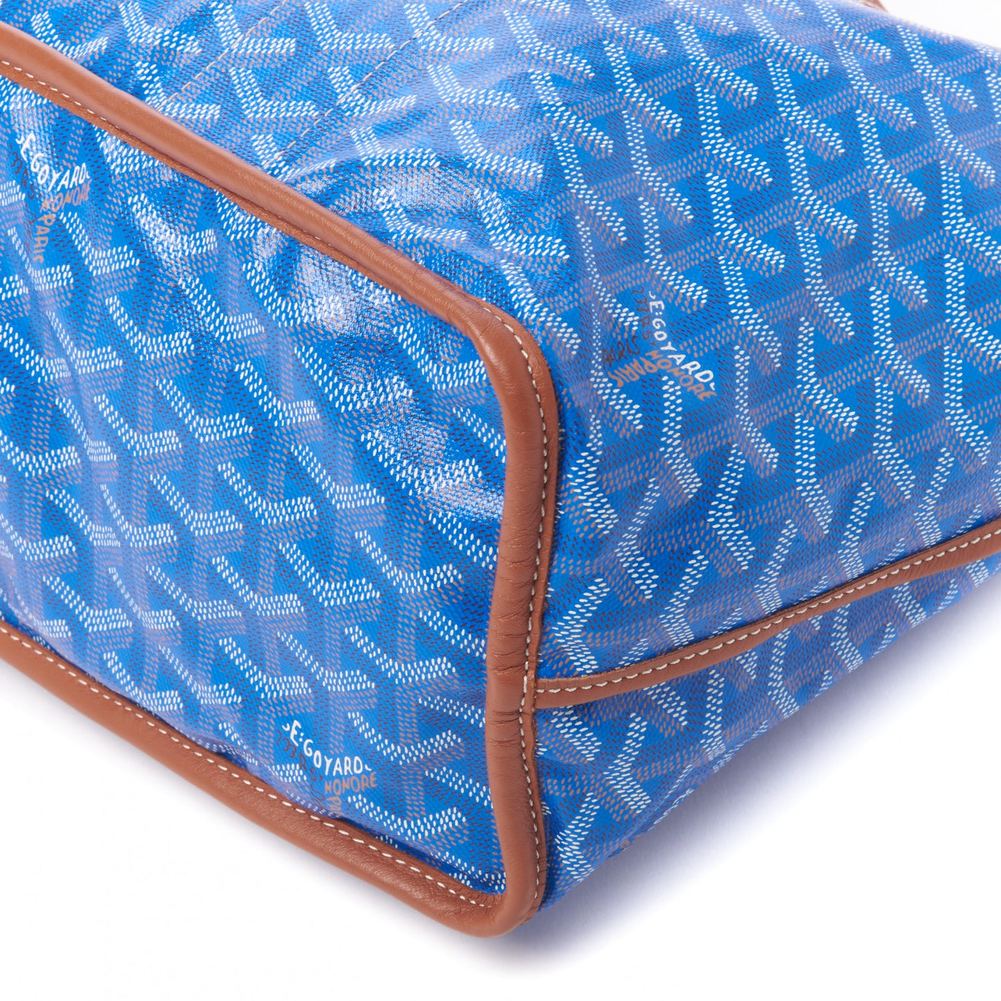 Goyardine Reversible Pertuis PM Sky Blue