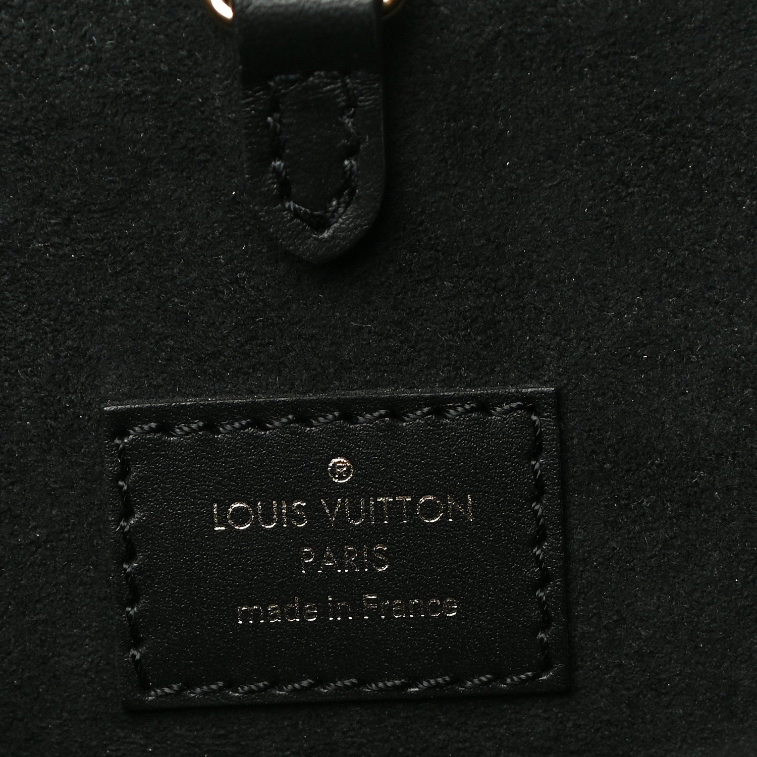 Louis Vuitton Calfskin Monogram Fold Tote PM Cream Khaki Black 5 of 9