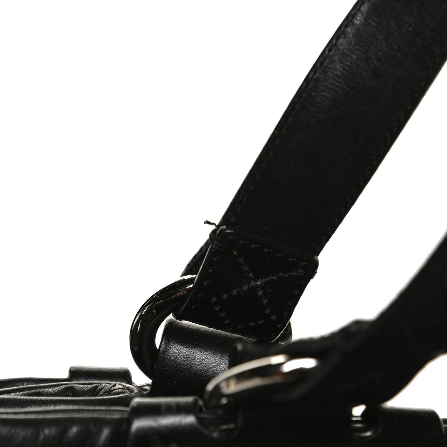 Lambskin Quilted Tote Black