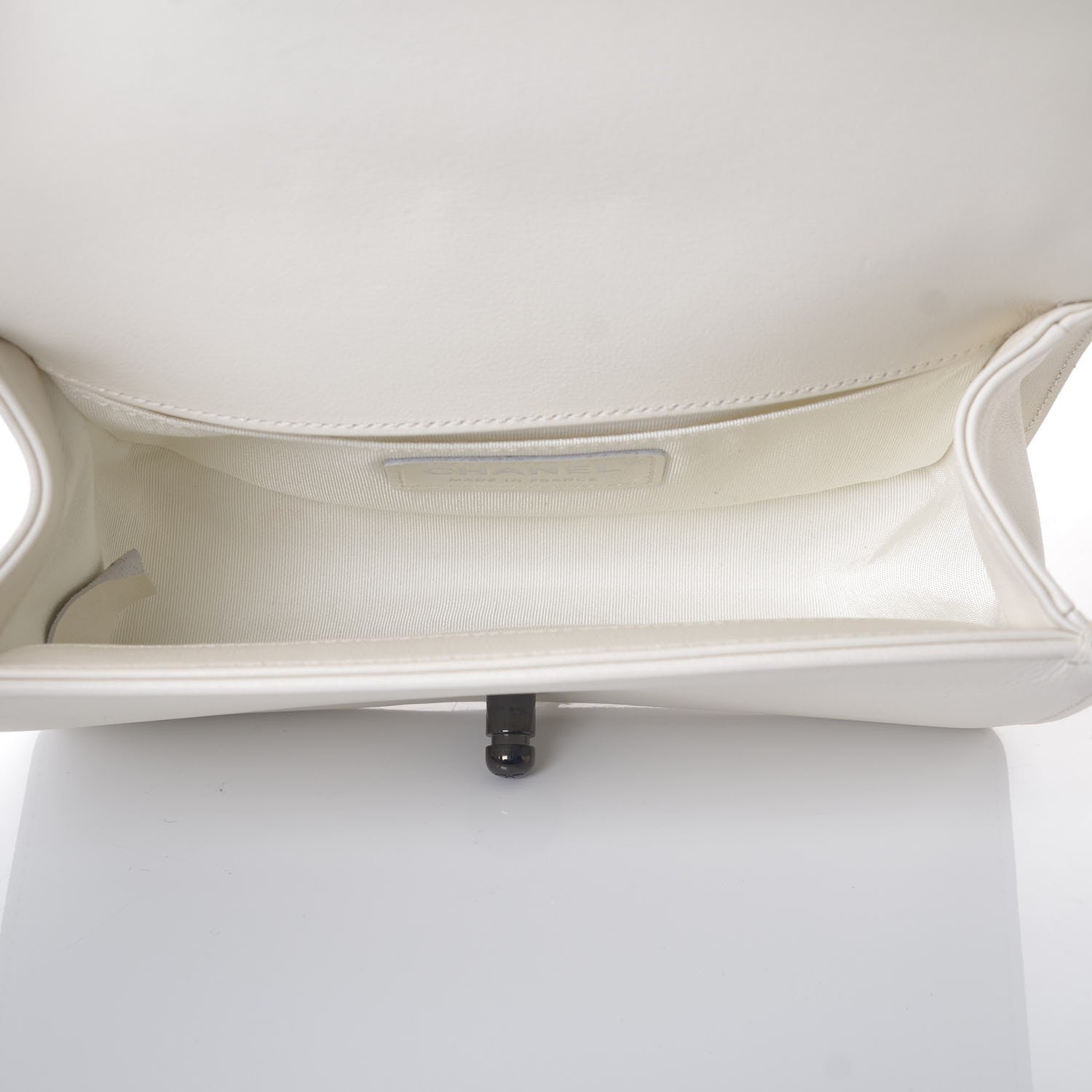 Chanel Lambskin Quilted Small Boy Flap White 5 of 8