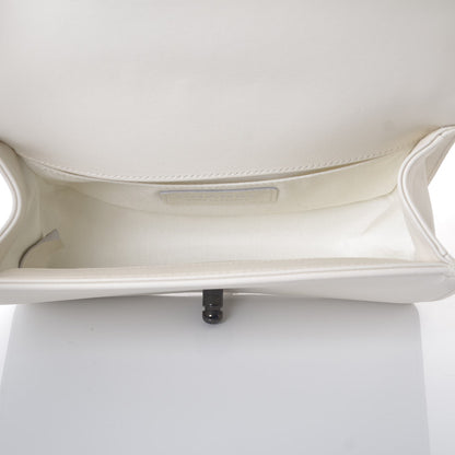 Chanel Lambskin Quilted Small Boy Flap White 5 of 8