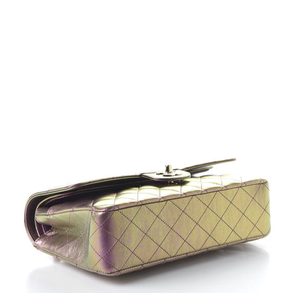 Chanel Iridescent Lambskin Quilted Medium Double Flap Purple 4 of 10