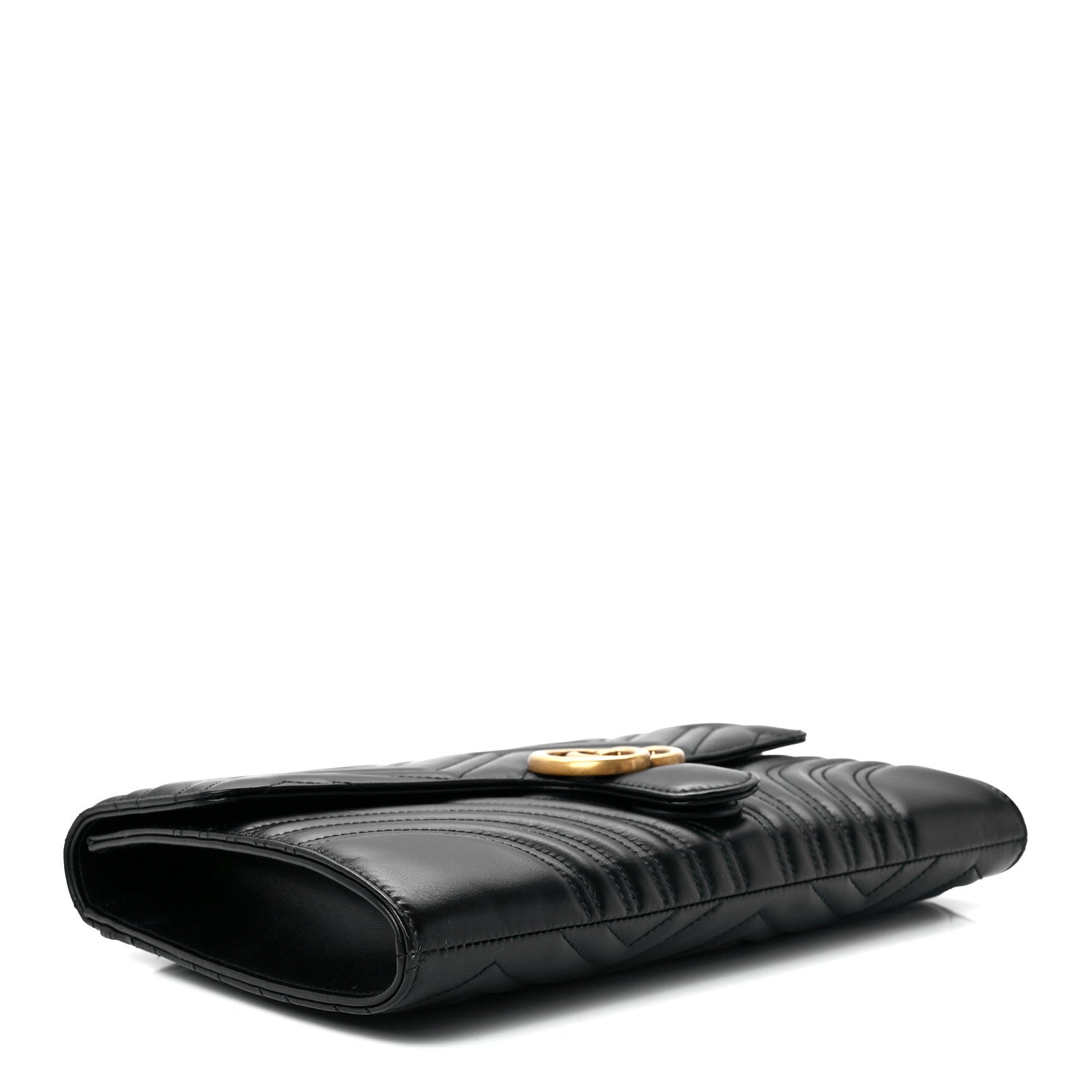 Gucci Calfskin Matelasse GG Marmont Clutch Black 4 of 12