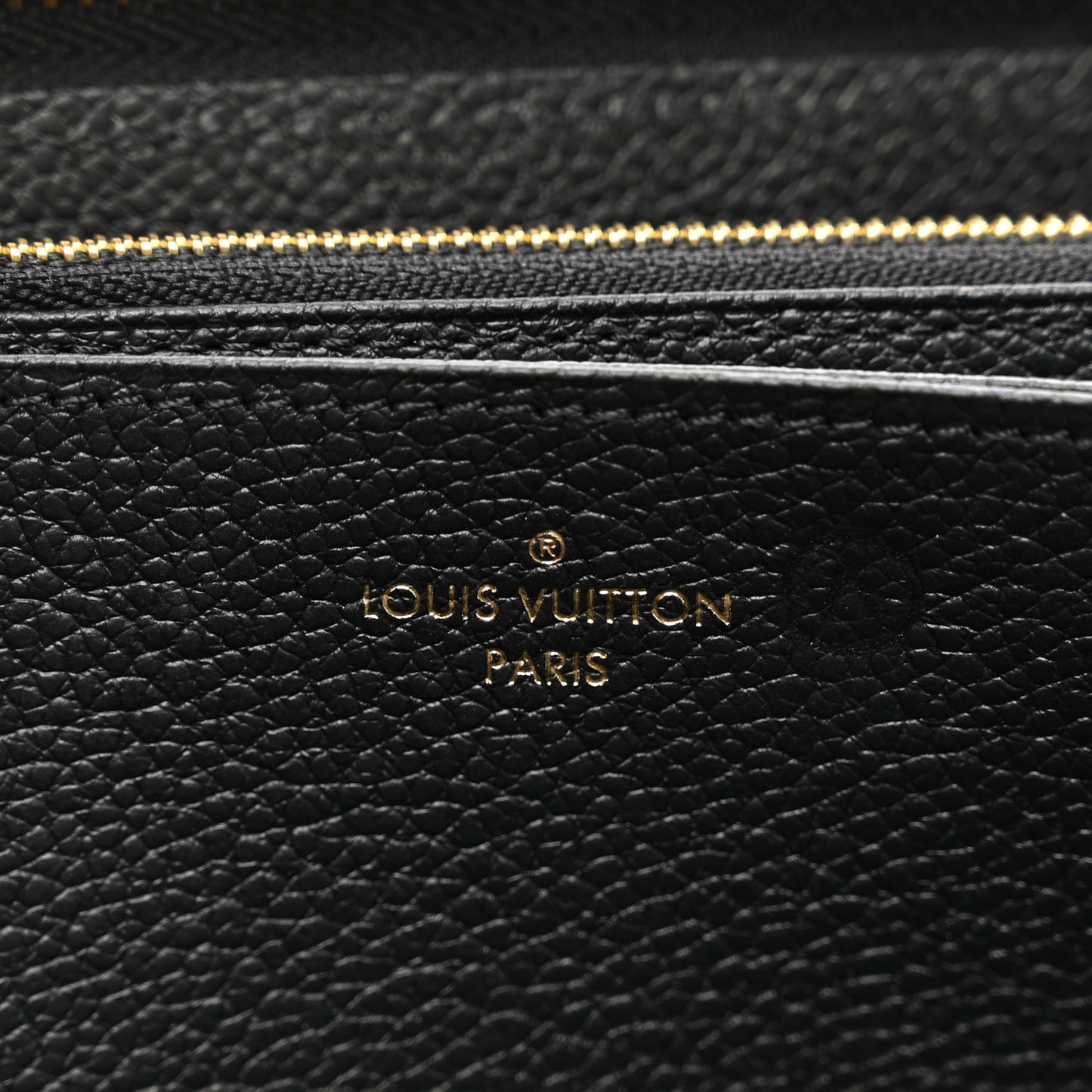 Empreinte Monogram Giant Zippy Wallet Black Beige