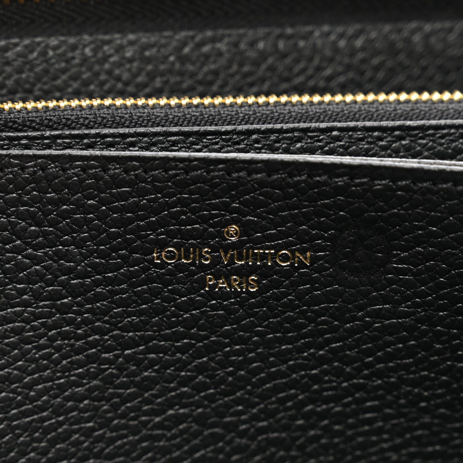 Louis Vuitton Empreinte Monogram Giant Zippy Wallet Black Beige 6 of 7