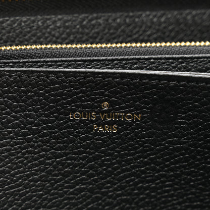 Louis Vuitton Empreinte Monogram Giant Zippy Wallet Black Beige 6 of 7
