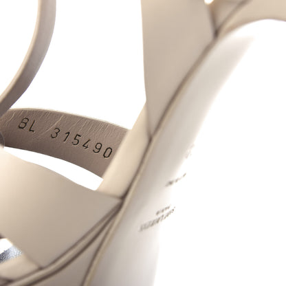 Saint Laurent Calfskin Tribute 75 Platform Sandals 39 Nude Powder 10 of 11
