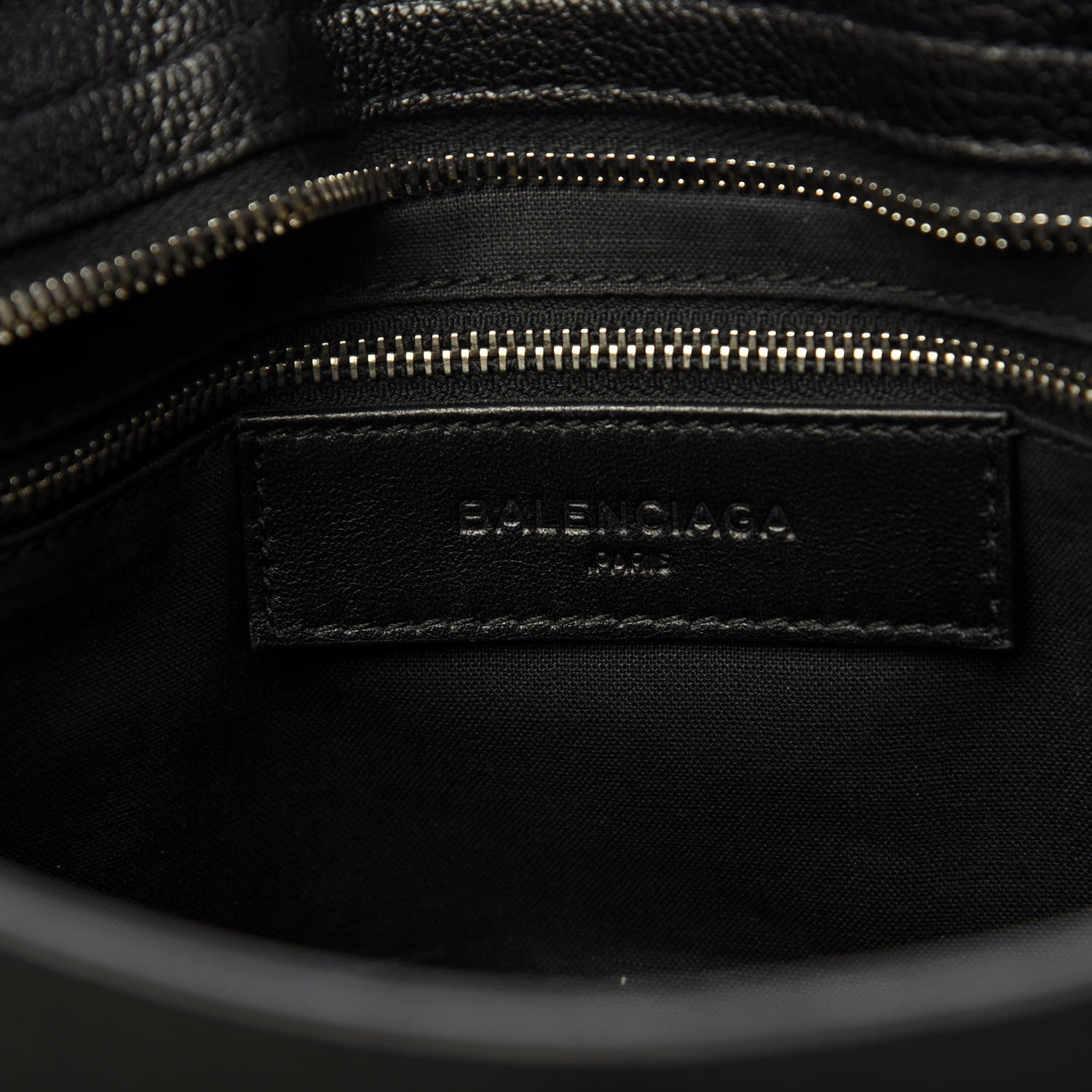 Balenciaga Chevre Silver Metallic Edge Hardware City Black 9 of 11