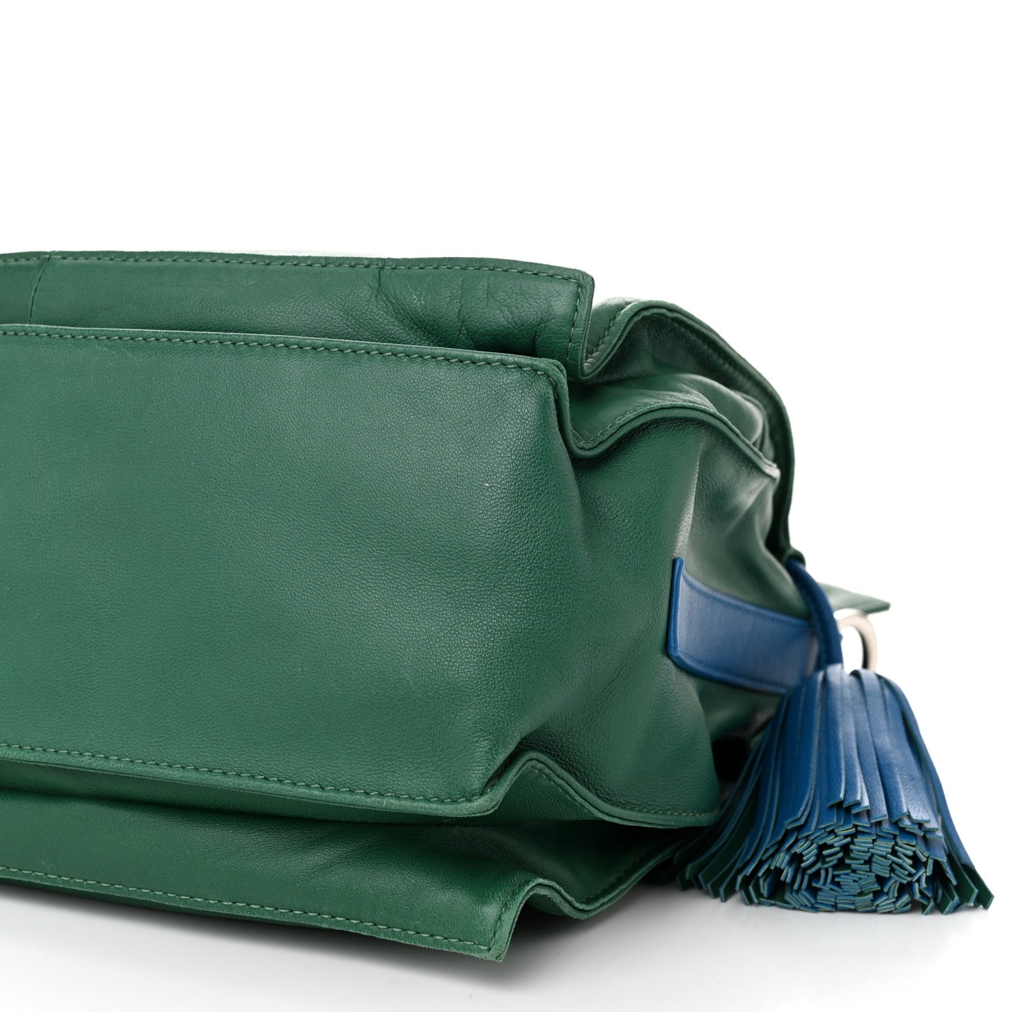 Calfskin Flamenco Shoulder Bag Green
