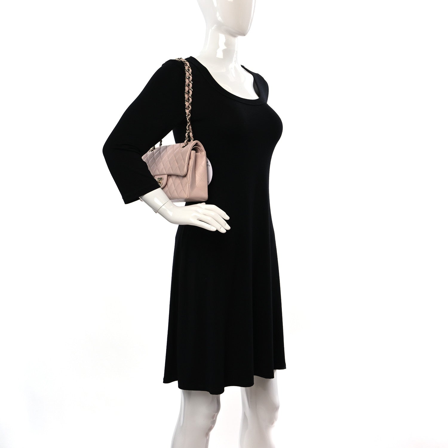 Chanel Caviar Quilted Small Double Flap Light Pink 2 of 9