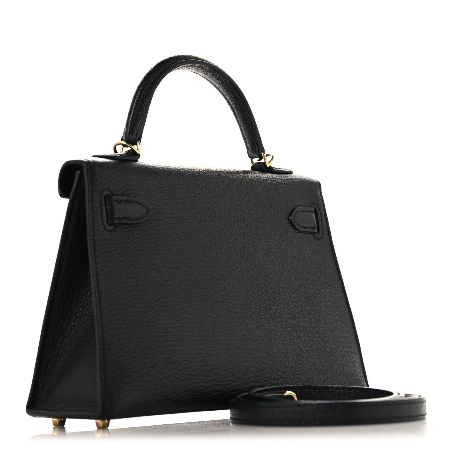Hermes Chevre Mysore Mini Kelly Sellier 20 Black 3 of 12