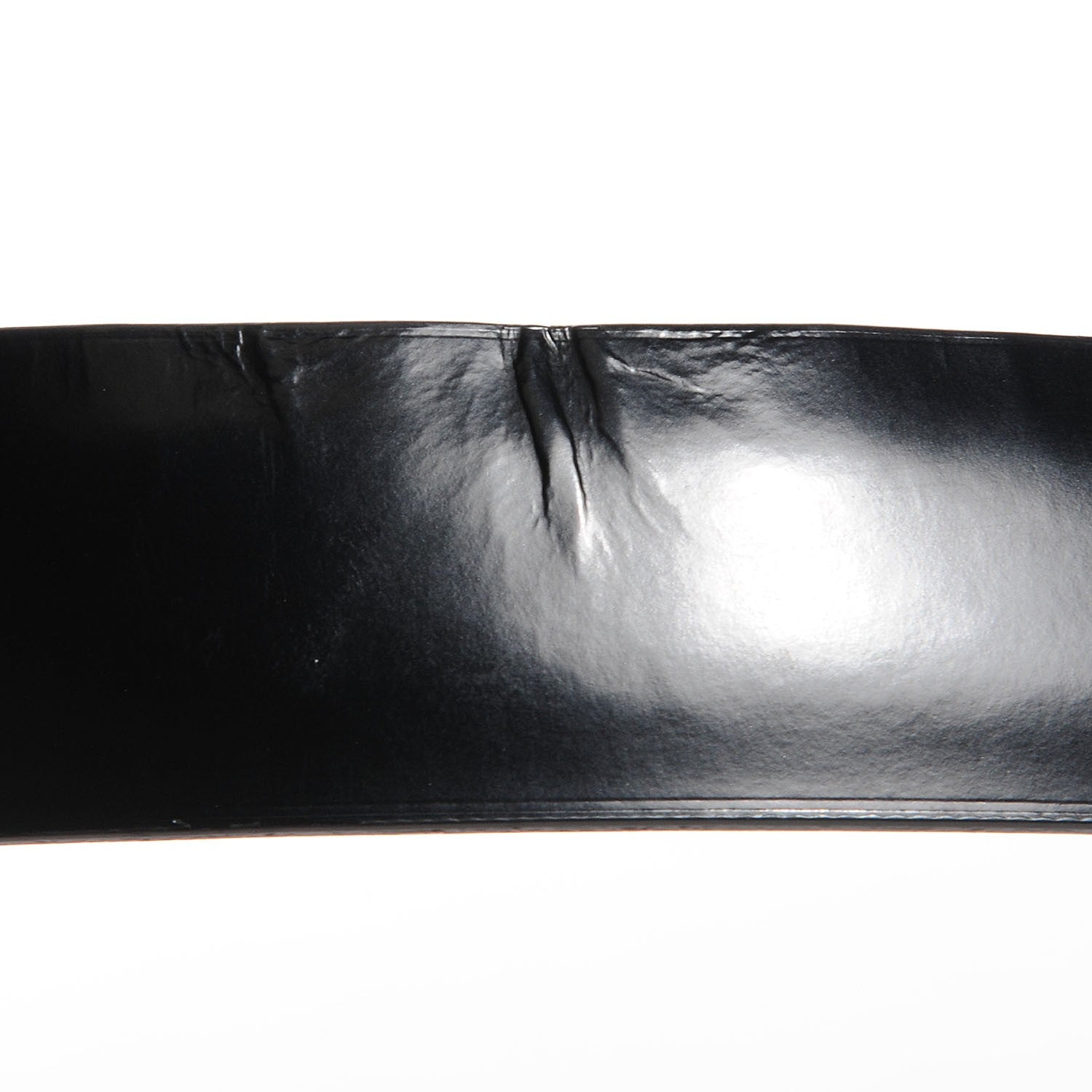 Louis Vuitton Glazed Leather LV Anagramme 30mm Belt 85 34 Black 7 of 8