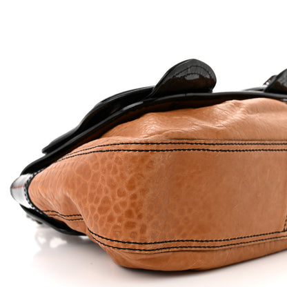 Fendi Nappa Patent B Bag Osso Black 9 of 14