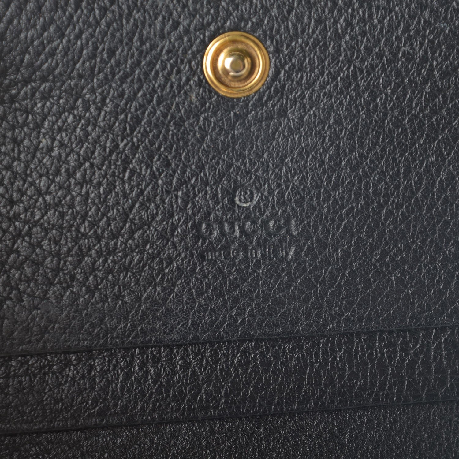 Gucci Calfskin Crystal Double G Card Case Black 6 of 7