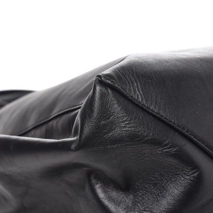 Celine Lambskin Horizontal Cabas Black 9 of 12