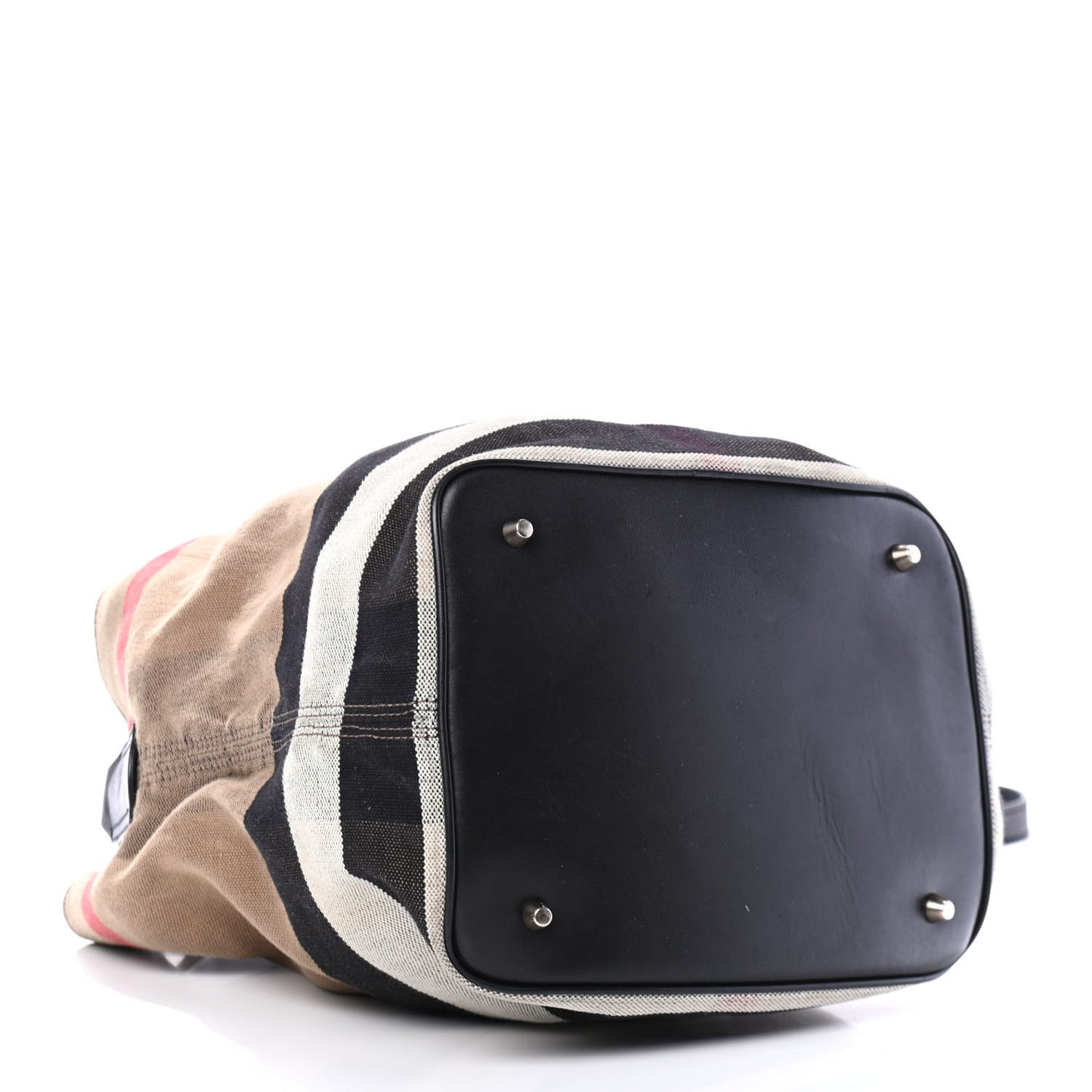 Canvas Mega Check Medium Ashby Hobo Black