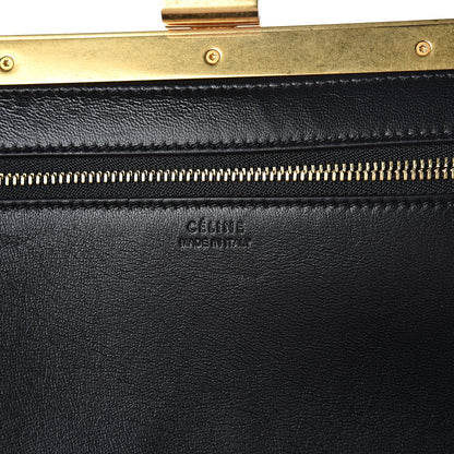 Celine Calfskin Large Clasp Cabas Black 5 of 8