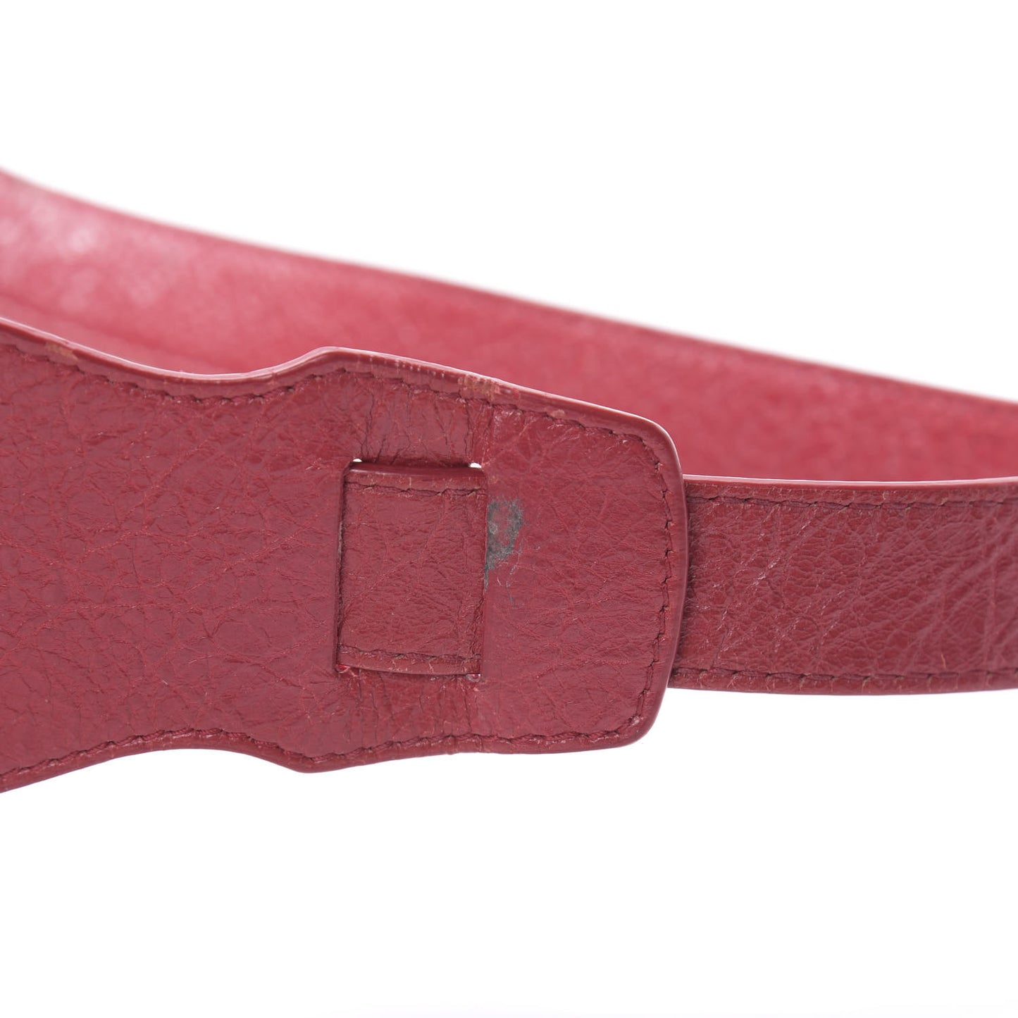 Agneau Classic Gold Hardware Mini City Rouge Sapphire