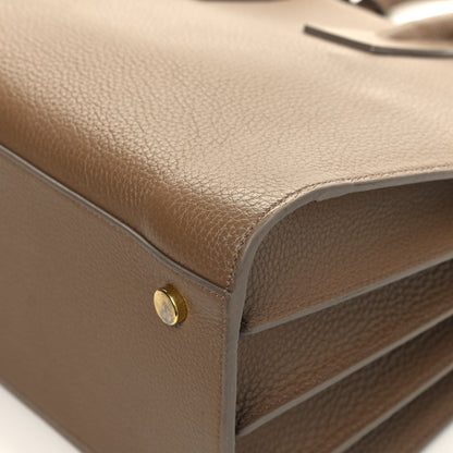 Saint Laurent Grained Calfskin Small Sac De Jour Taupe 13 of 13