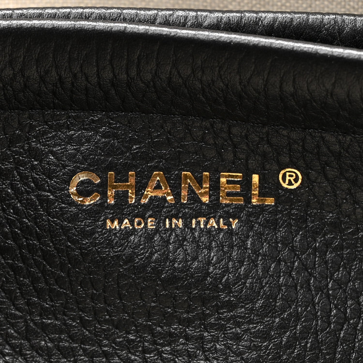 Chanel Grained Calfskin Suede Urban Essentials Small Shopping Bag Dark Beige Black 6 of 11