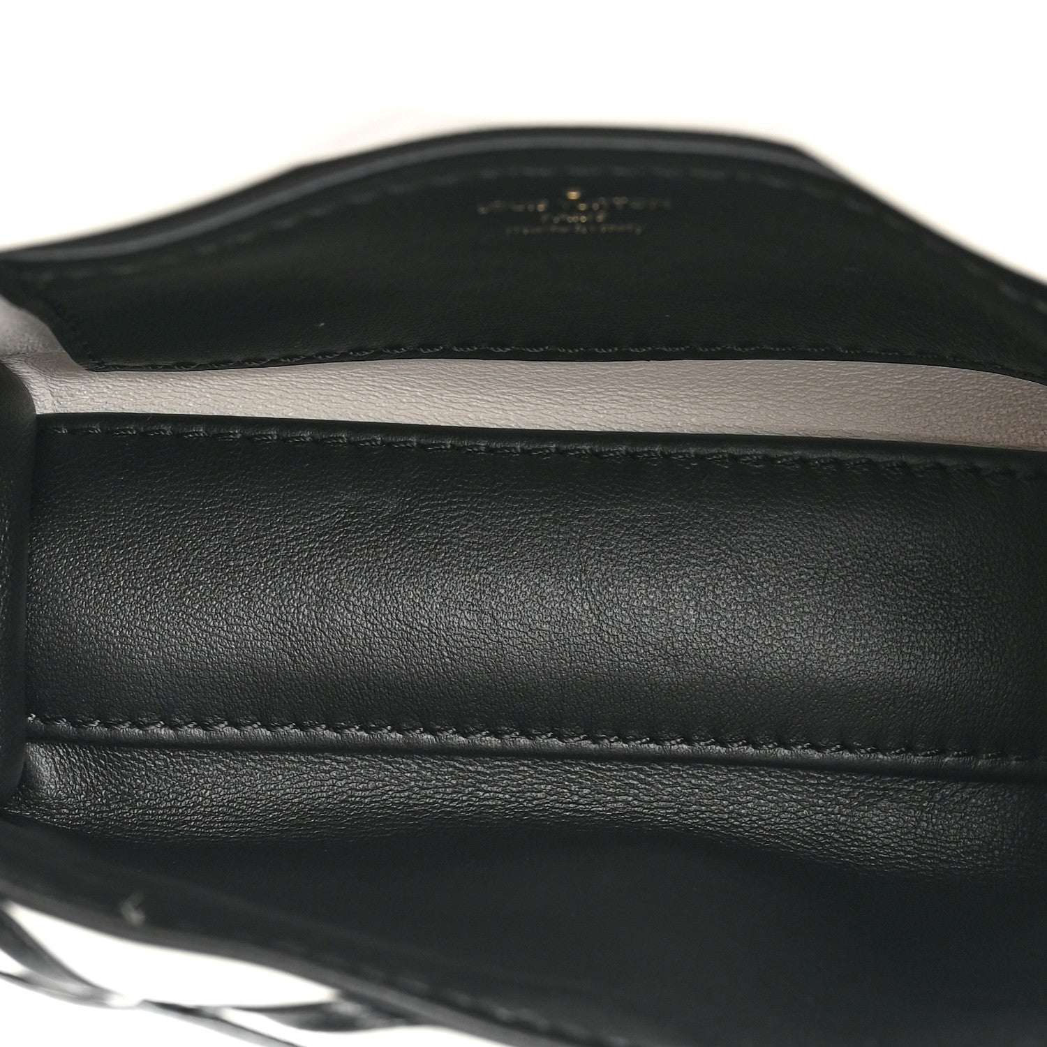 Louis Vuitton Lambskin Malletage Pico GO-14 White Black 5 of 8