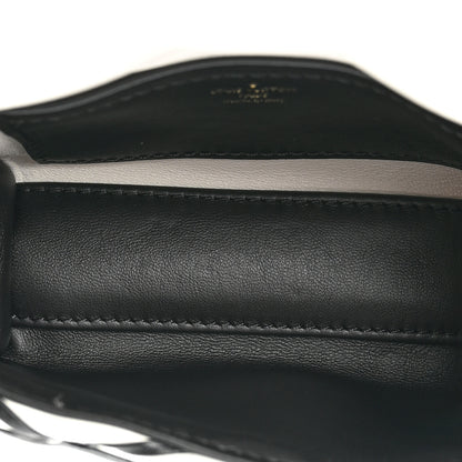 Louis Vuitton Lambskin Malletage Pico GO-14 White Black 5 of 8