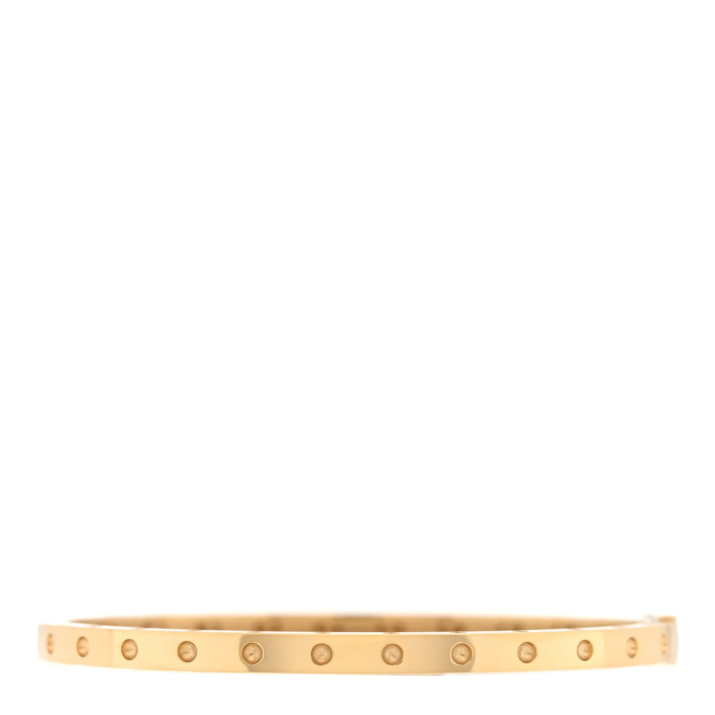 18K Yellow Gold Symphony Pois Moi Oval Bangle Bracelet
