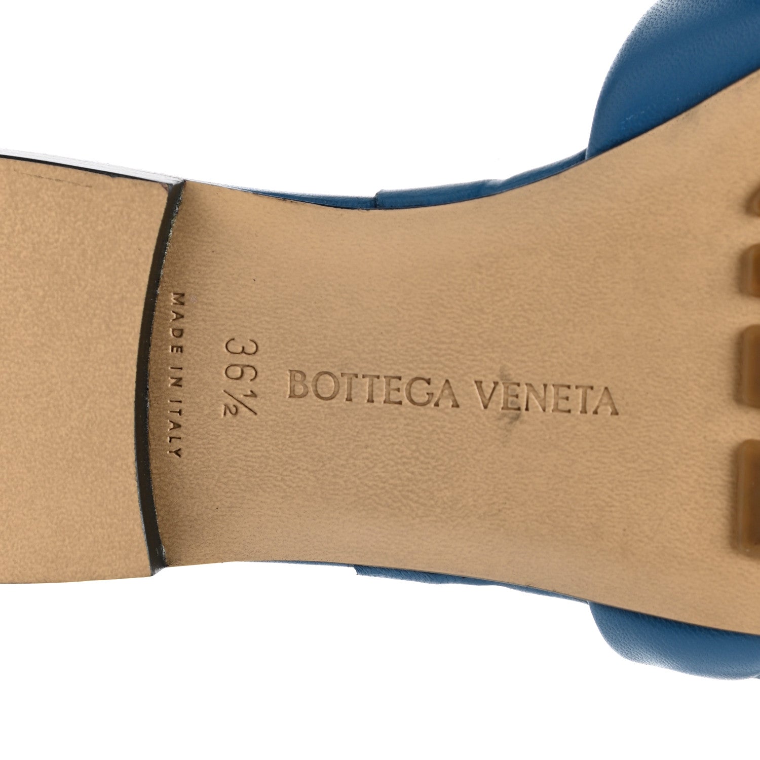 Bottega Veneta Nappa Quilted Rubber Lido Flat Sandals 36.5 Pacific 6 of 7