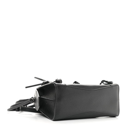Balenciaga Grained Calfskin Neo Classic Black Hardware Mini City Black 4 of 10