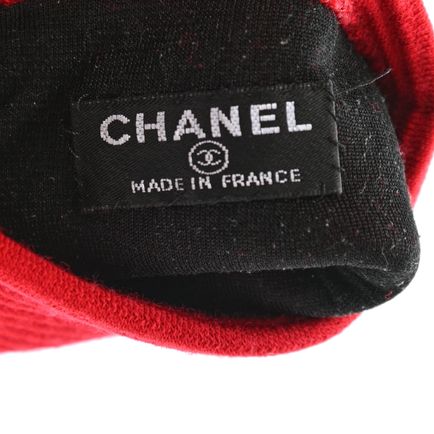 Chanel Wool Lambskin Long Gloves 7 Red 4 of 4