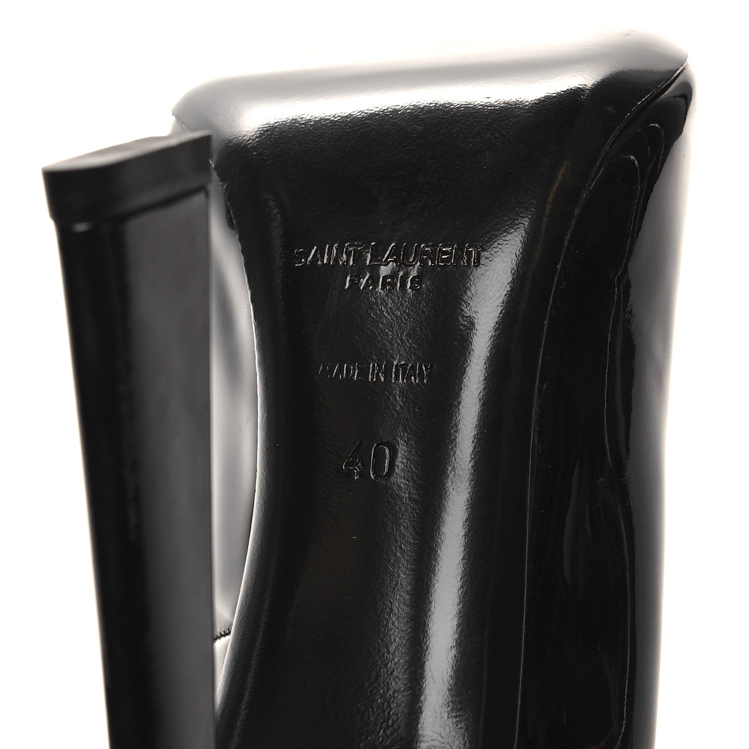Saint Laurent Patent Silvana 110mm Pumps 40 Black 7 of 9