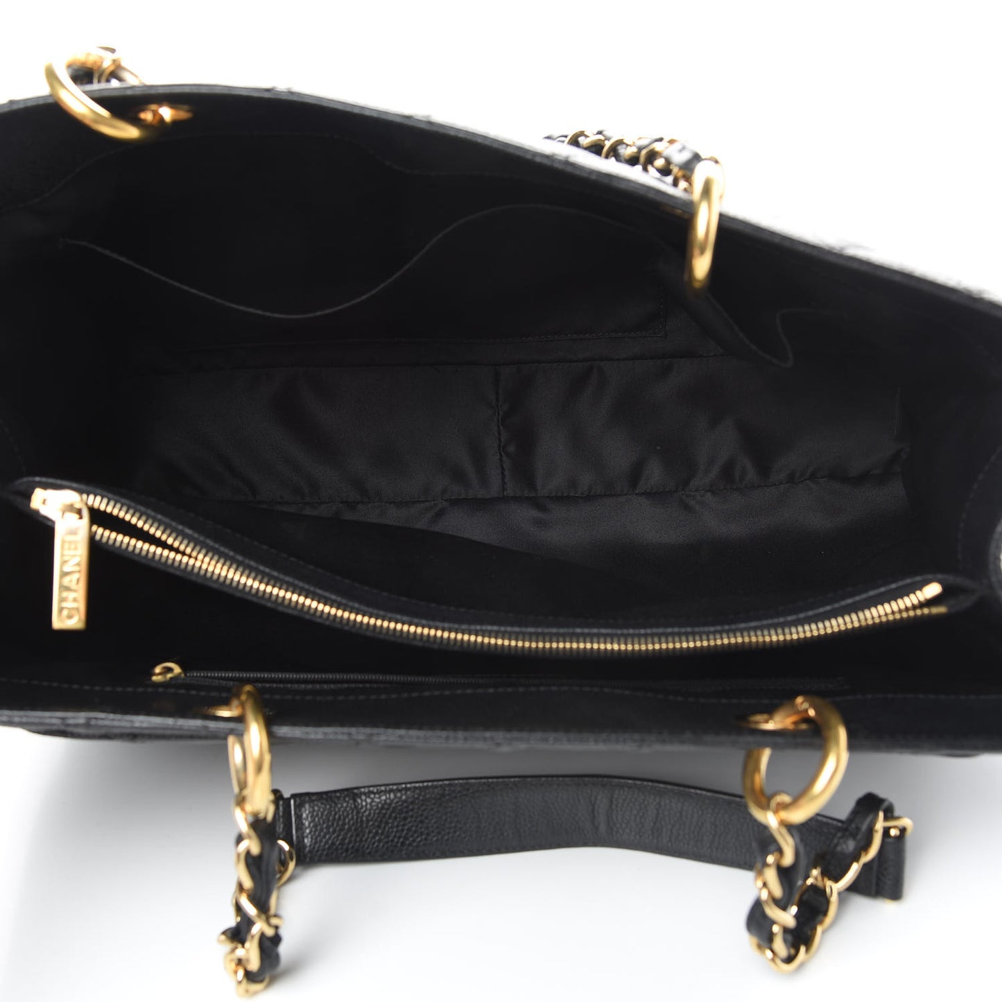 Caviar Quilted XL Grand Shopping Tote GST Black