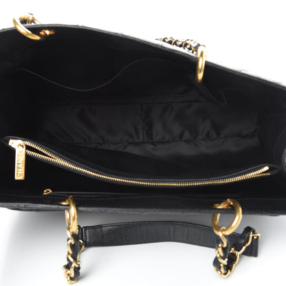Chanel Caviar Quilted XL Grand Shopping Tote GST Black 5 of 14