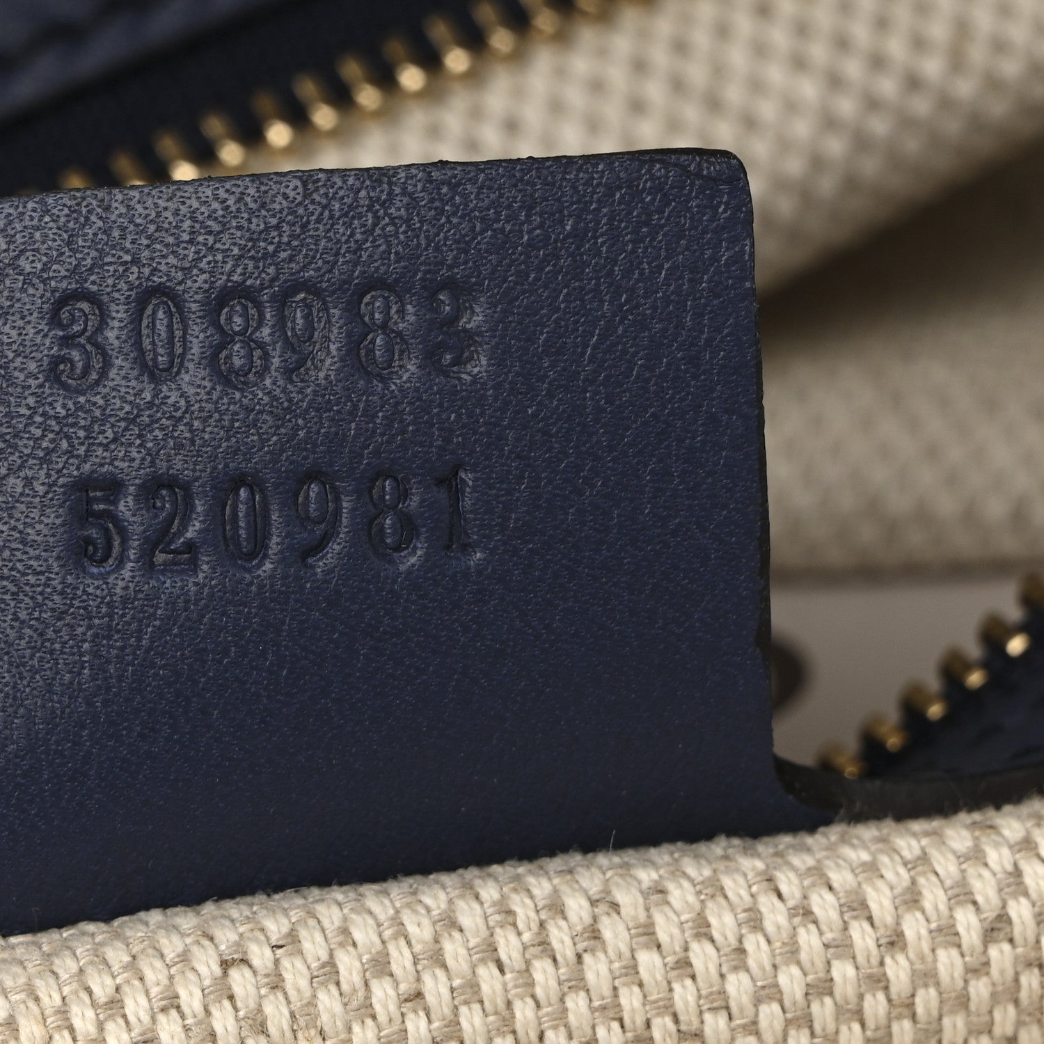Gucci Soft Patent Small Soho Bowler Uniform Blue 7 of 11