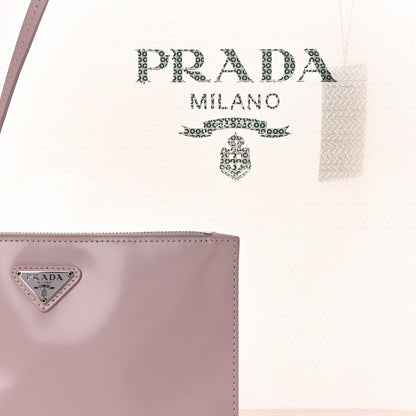 Prada Mesh Paillettes Spazzolato Logo Tote Alabastro 7 of 9
