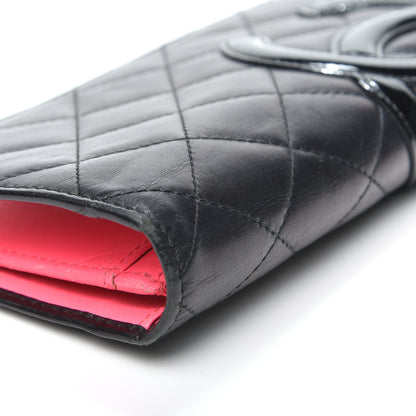 Chanel Calfskin Quilted Cambon Yen Wallet Black 8 of 15