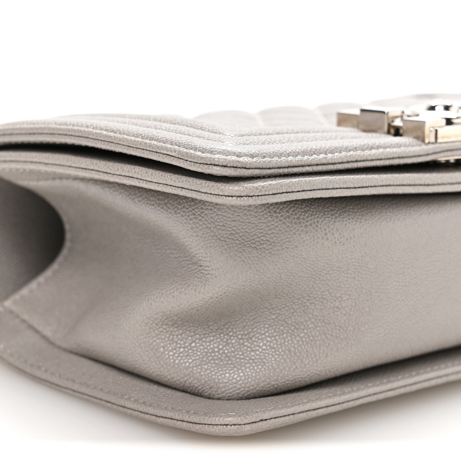 Chanel Caviar Quilted Small Boy Flap Grey 9 of 11